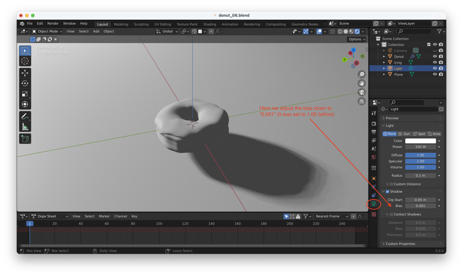 Changing Bias Settings