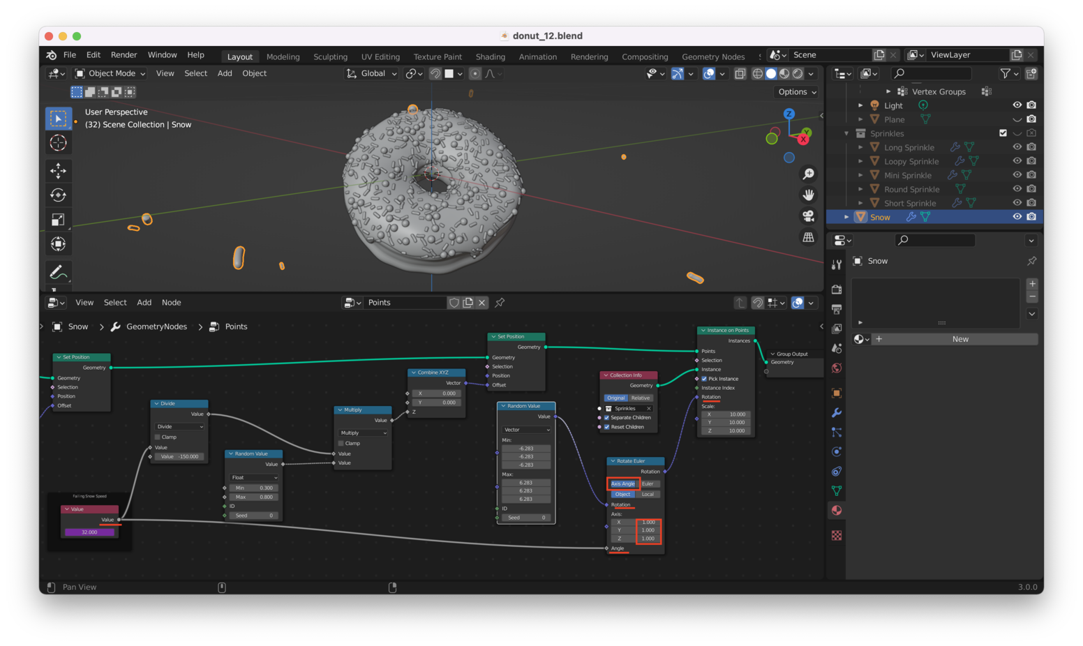 Random Rotation Plus Value Node