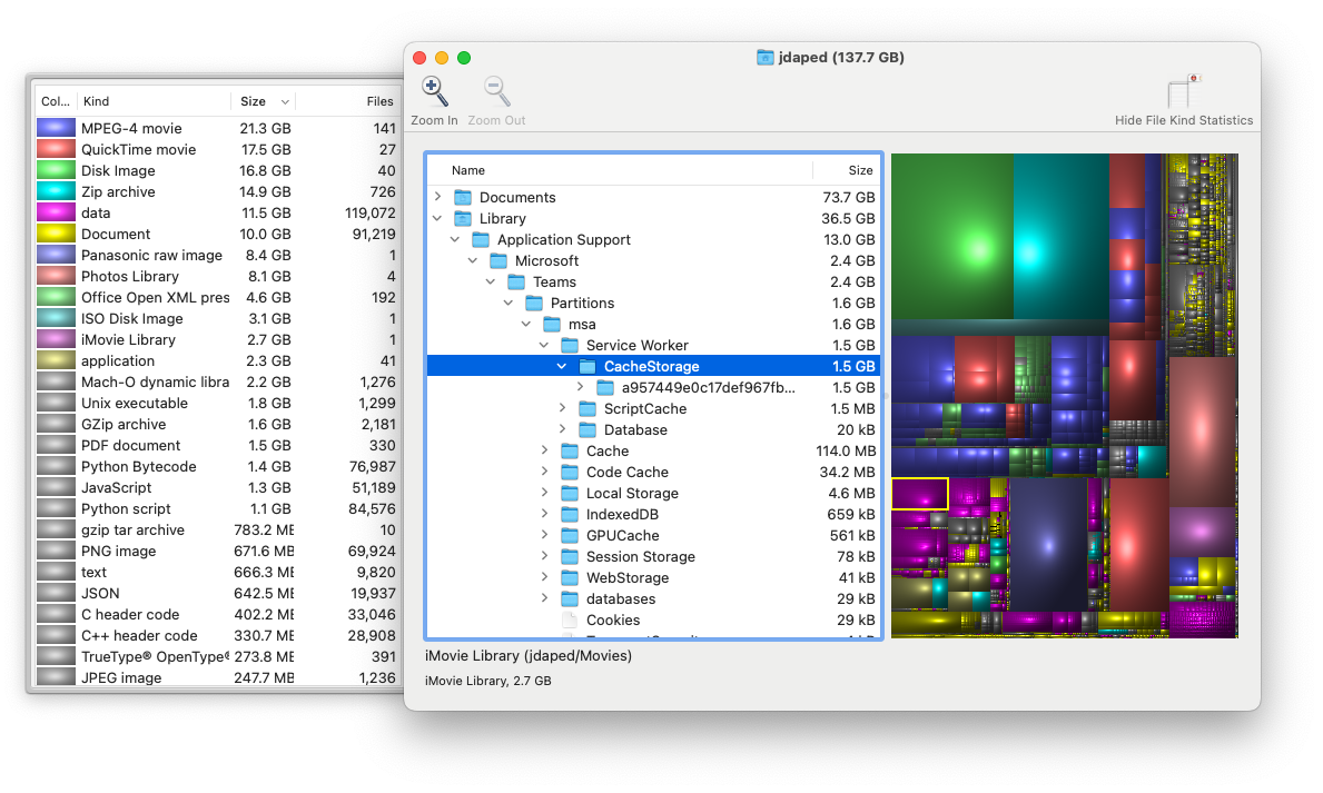 Disk Inventory X on macOS