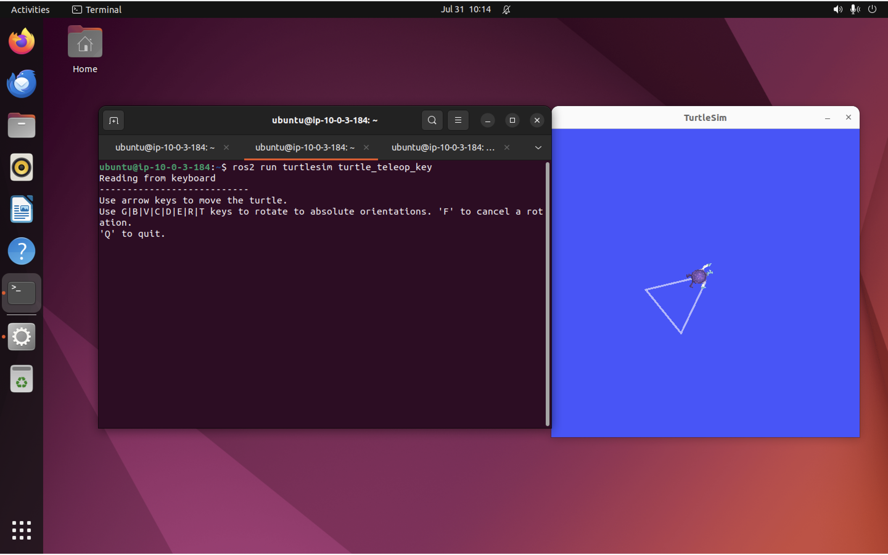 ROS2 bag info messages