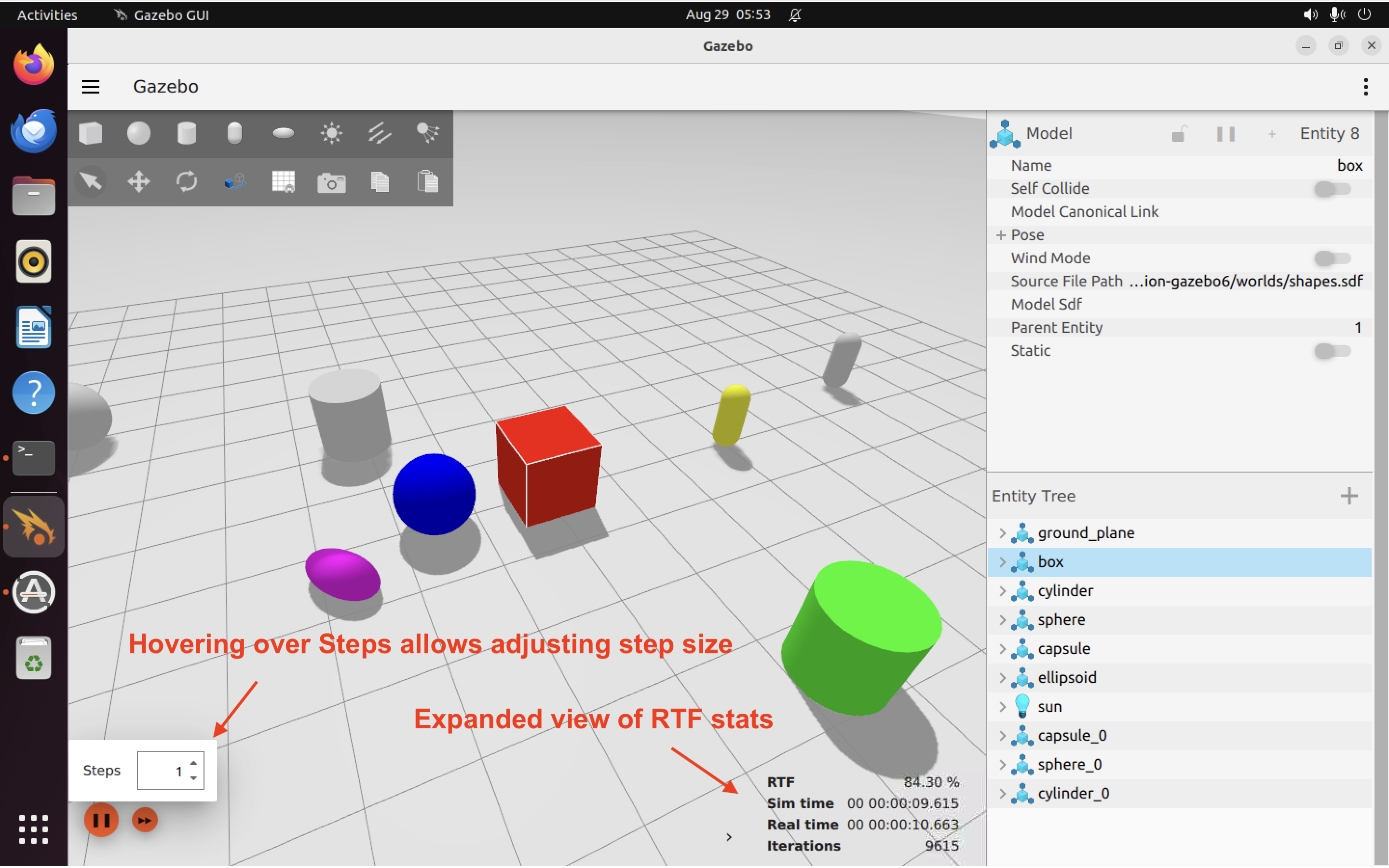 Running with RTF stats